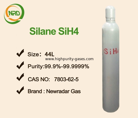 Silane Gas SiH4 Silicon Hydride Electron Gas Repulsive Odor 1.342 G/Cm3 For Solar