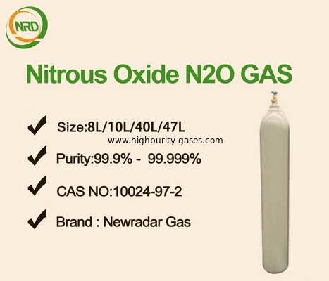 Pure 99.999% Nitrogen oxide purity cylinder gas For chemical explosives , 10102-44-0