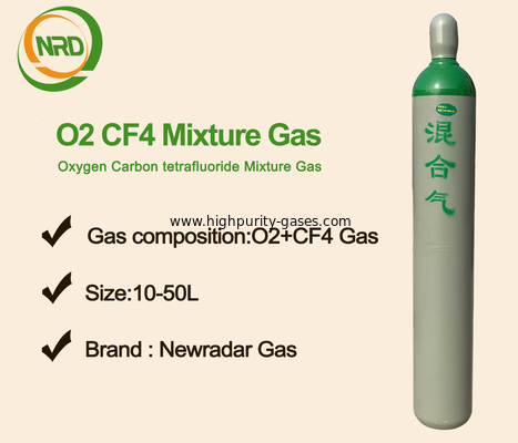 UHP Gas O2 And CF4 Specialty Gas Mixtures Oxygen With Tetrafluoromethane Mixture Manufacturer