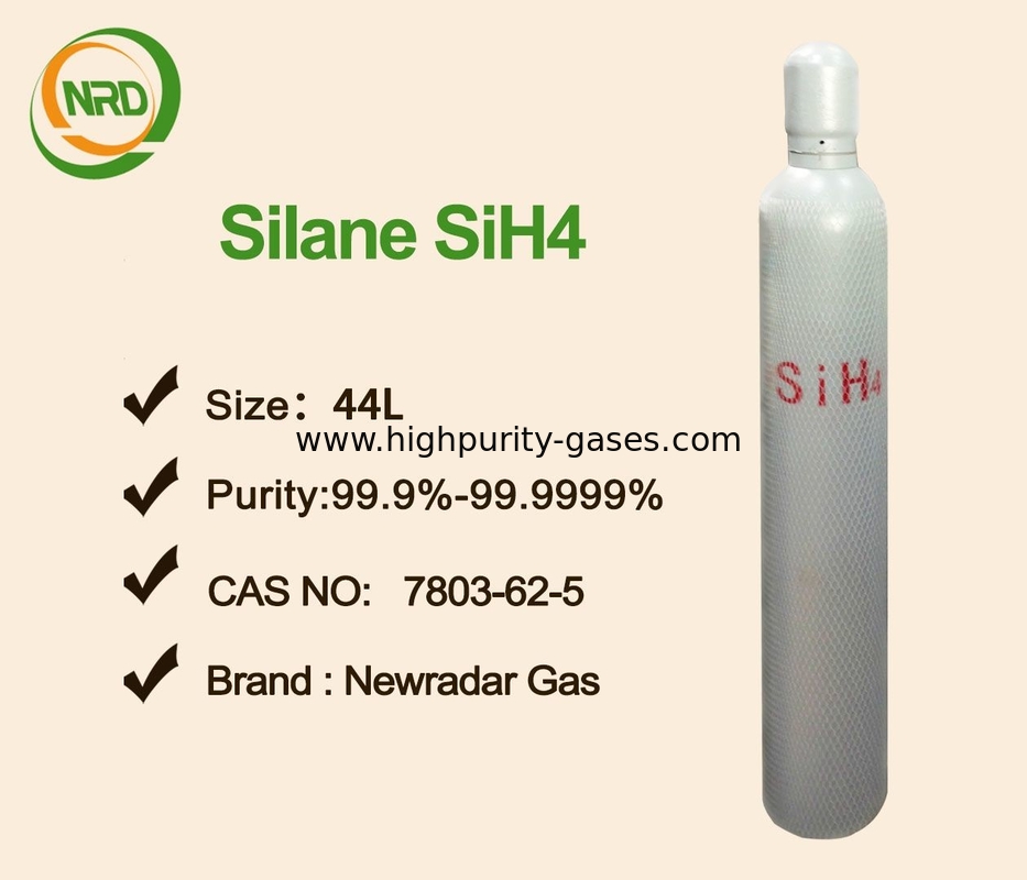 Silane Gas SiH4 Silicon Hydride Electron Gas Repulsive Odor 1.342 G/Cm3 For Solar