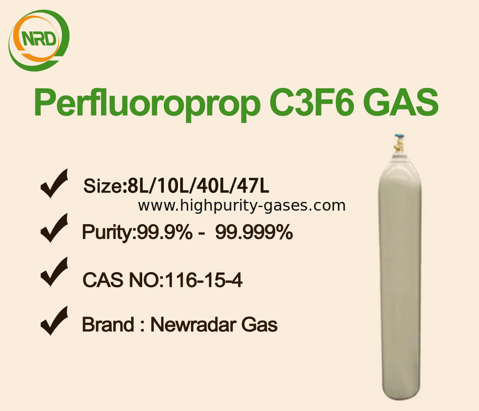 Stable Electronic Gases Halocarbon R1216 / C3F6 Perfluoropropylene for Fire Extinguishing