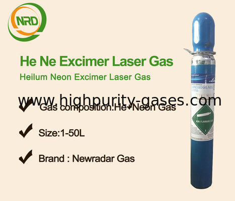 Gas de la mezcla preparada de antemano al favorable 205 cilindro del laser 8L de COMPex con el dinar 8 de la válvula de China